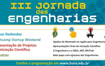 III Jornada das Engenharias da FSMA acontece no dia 18                