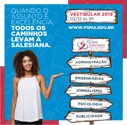 Vestibular 2019 na Faculdade Salesiana Macaé               