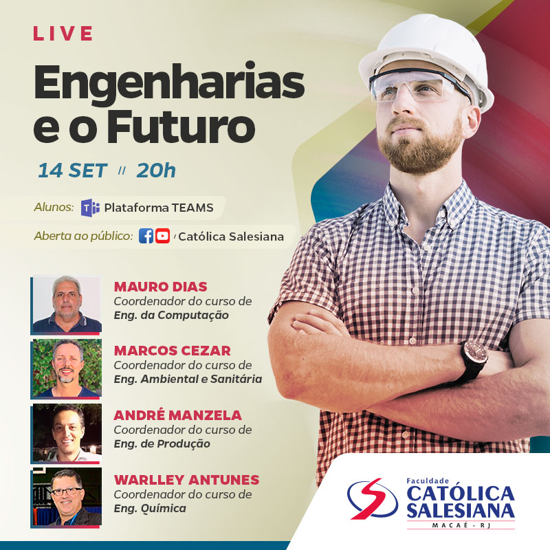 “Engenharias e o Futuro” será tema de Live da Católica Salesiana
