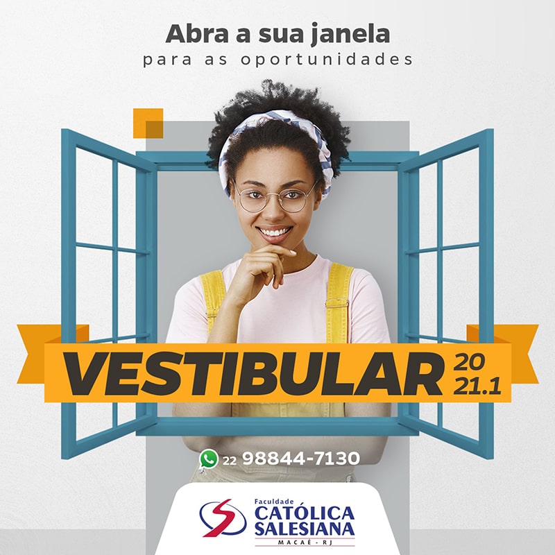 Vestibular Online 2021 com inscrições abertas na Católica Salesiana               