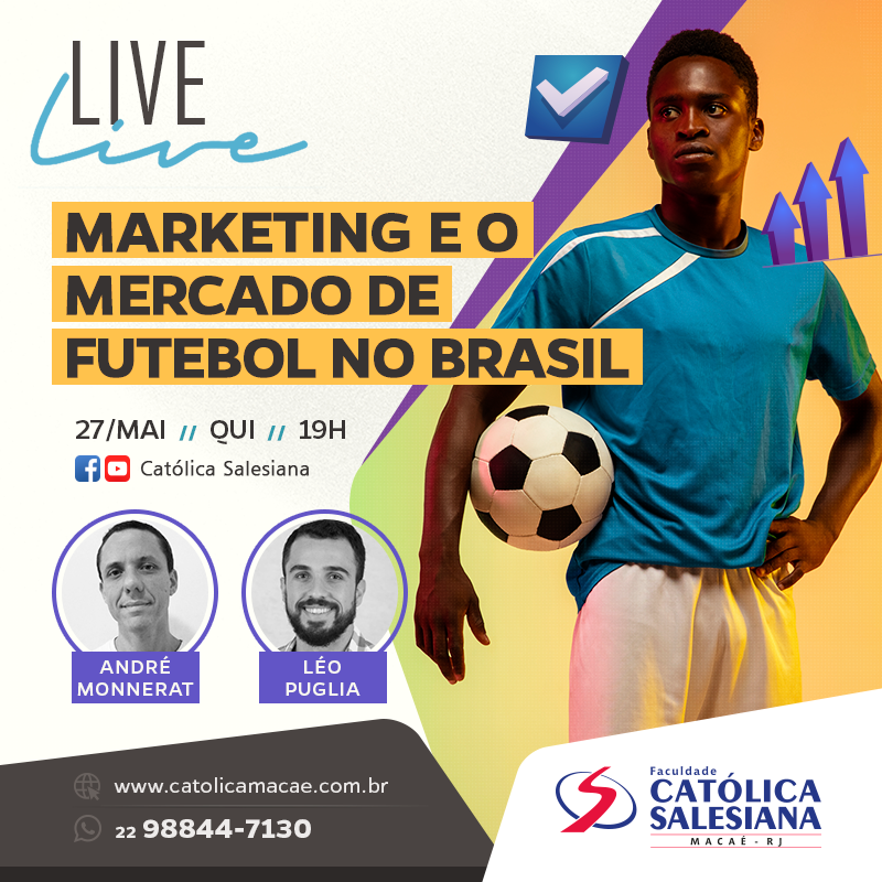 Live da Católica Salesiana aborda o Marketing no Futebol