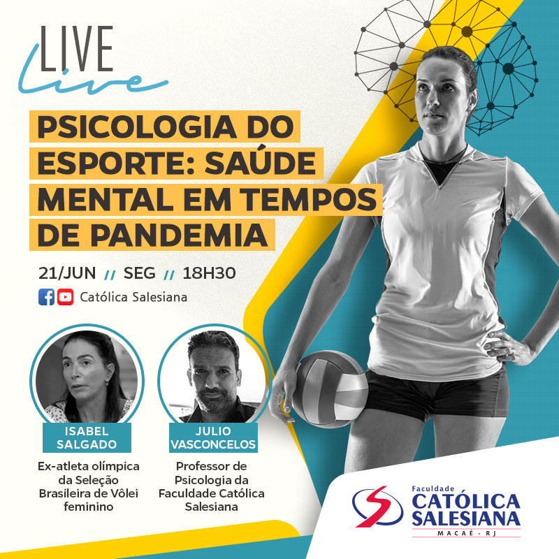 Ex-atleta do vôlei feminino participa de live sobre Psicologia do Esporte