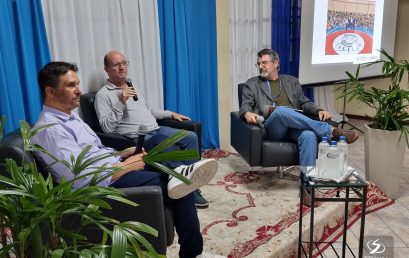 Marcos Uchôa em palestra na Faculdade Salesiana: “Já fui vítima de fake news”